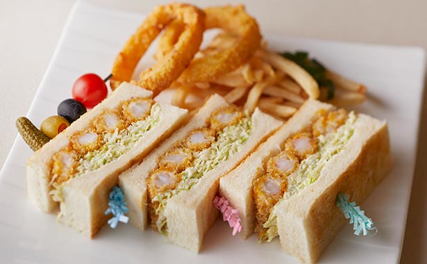 Shrimp cutlet sandwich